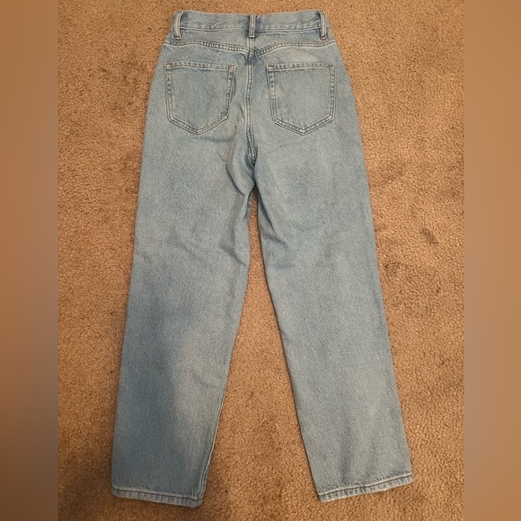 Pacsun Blue Jeans with Dark Patch Women’s Size 25 High Rise Straight - Picture 6 of 7